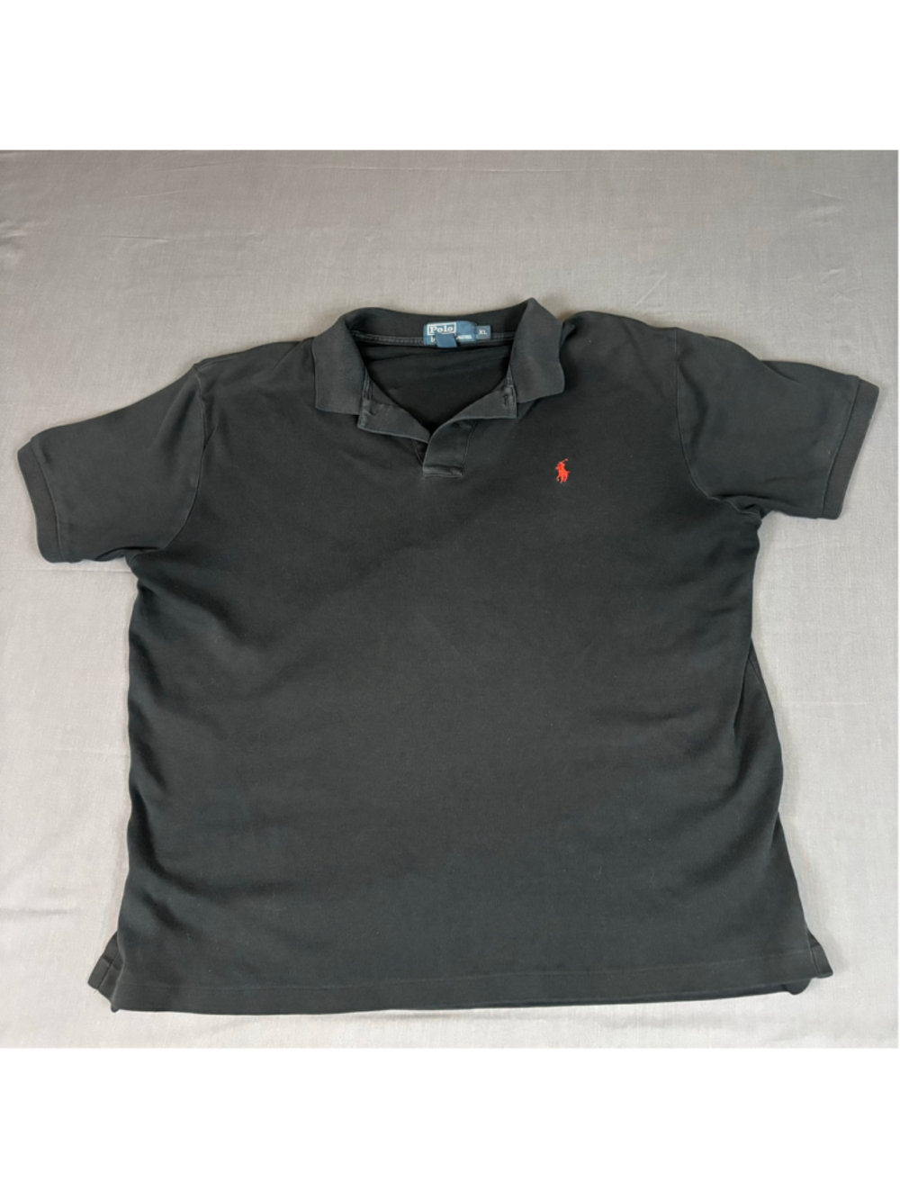 Polo Ralph Lauren Black Polo Shirt Red Pony XL